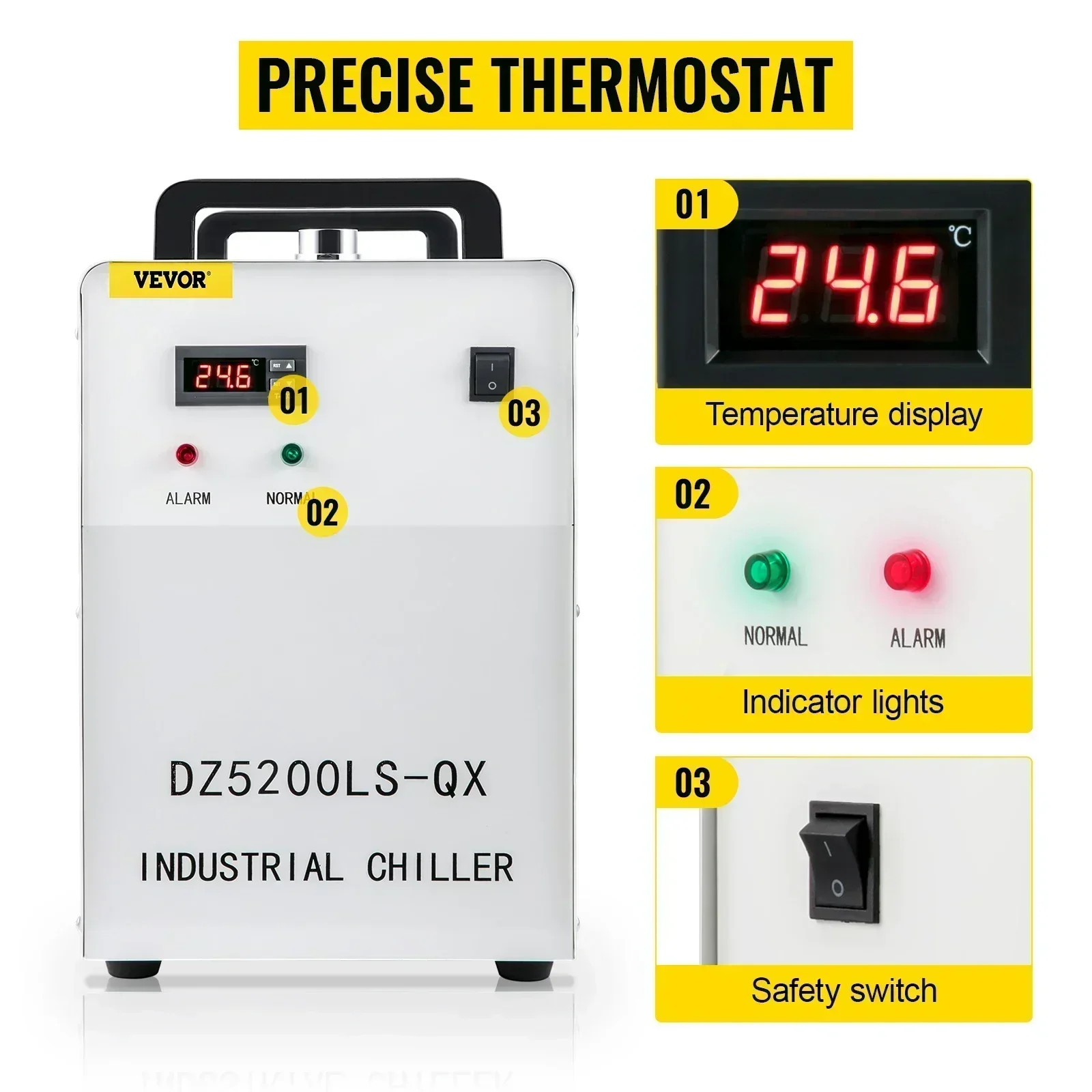 Enfriador de Agua Industrial S - Laser Industrial Chiller reseña y precio